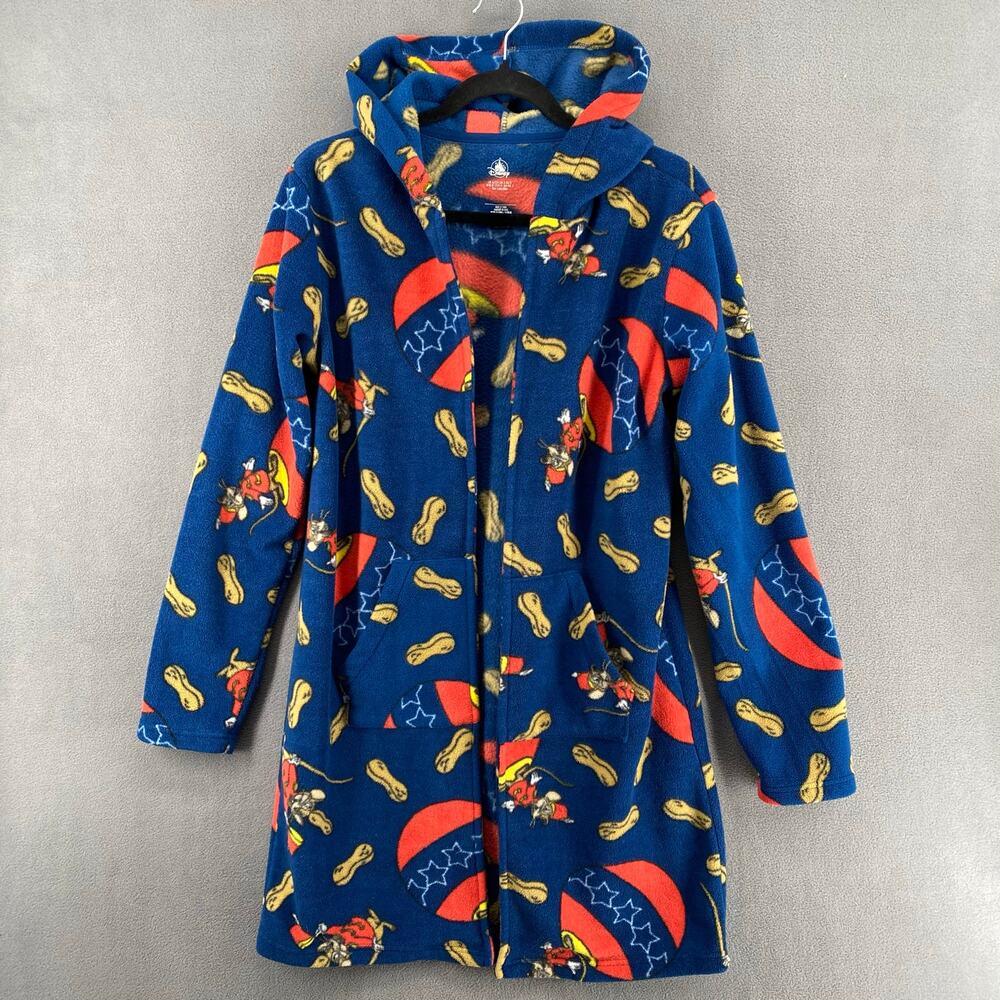 Disney Dumbo Fleece Hoodie Loungewear Womens S Blue Comfy‎ Timothy Mouse